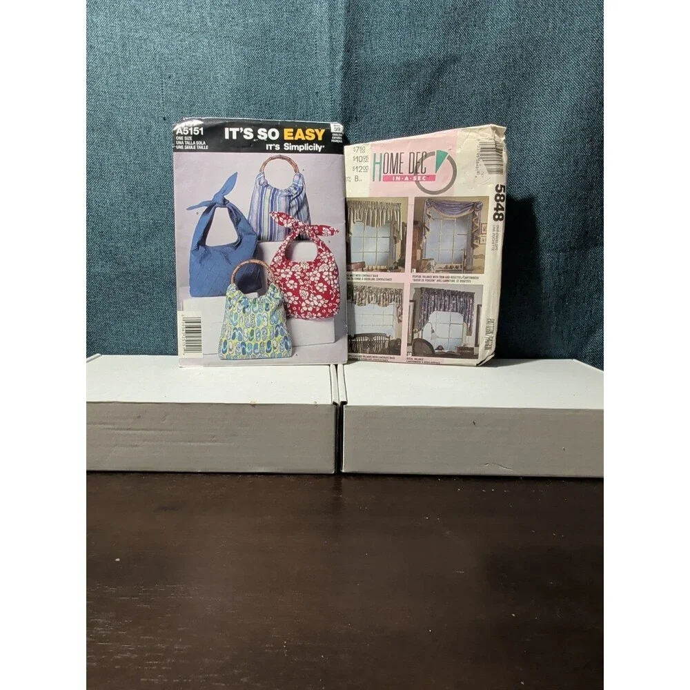 4 Sewing Patterns | Kids PJs & Retro Sweatsuits | Tote Bags | Window Valance